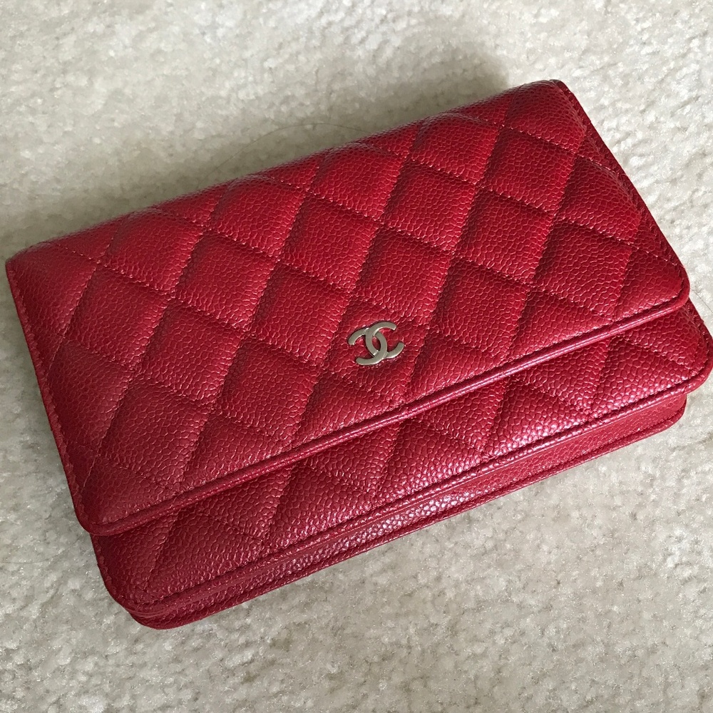 Chanel Wallet on Chain in Caviar with SHW